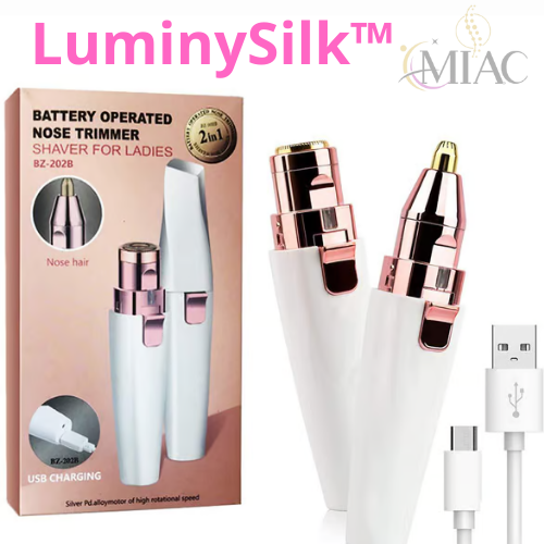 LuminySilk™ Depiladora facial 2 en 1