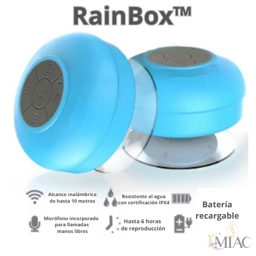 RainBox™ Parlante Bluetooth resistente al agua